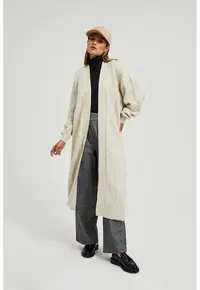 Cardigan Lung Bej - Bej
