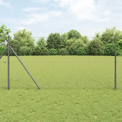 vidaXL Gard hexagonal 1,2 x 100 m PVC Gri