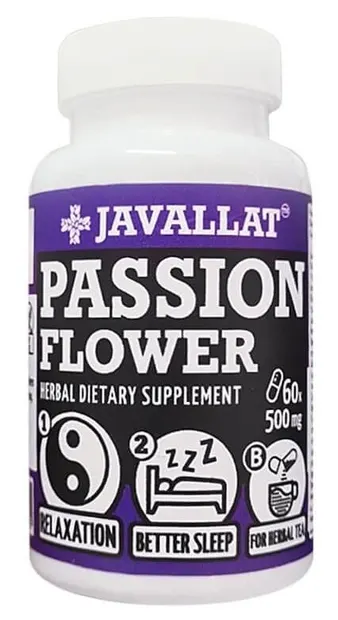 Passiflora, 500 mg, 60 capsule, Javallat