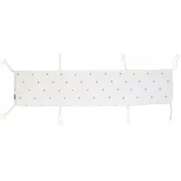 Protectie patut Childhome Jerse Muselina 35x170 cm, Inimioare