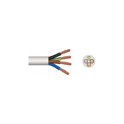 Cablu flexibil cupru 4x2.5 mm alb
