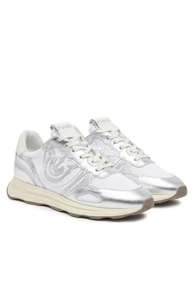 Pantofi sport dama SS0087P085 - argintii - piele naturala