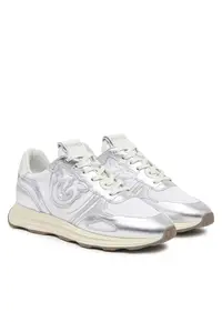 Pantofi sport dama SS0087P085 - argintii - piele naturala