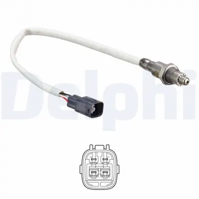 Sonda lambda (numar fire 4, 275mm) potrivit TOYOTA AYGO, YARIS, YARIS HATCHBACK 1.0 12.10