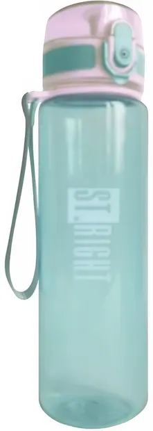 Sticlă pentru apă St. Right - Verde și roz, 500 ml