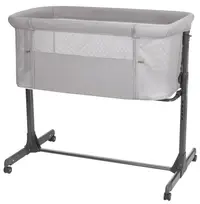Mini pătuț KikkaBoo - Noah, Light Grey