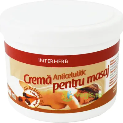 Crema pentru Masaj Anticelulitic cu Scortisoara 500ml