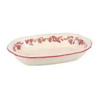 Farfurie burgundy/fildeș pentru servire din porțelan Cyril – S|P Collection