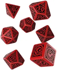 Set zaruri Q-Workshop – Call of Cthulhu: The Outer Gods Nyarlathotep Dice Set (7 bucăți)