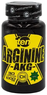 10/ten Arginine, 1000 mg, 30 capsule, Cvetita Herbal