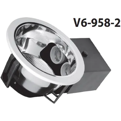 Spot 2XE27xmax. 40W, alb, V6-958-2
