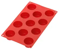 Formă pentru mini brioșe Lekue - 30.5 x 17.5 x 3 cm, roșie