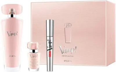 Pupa Set Vamp! Pink - Apă de parfum, rimel și lac de unghii, 50 + 2 х 9 ml