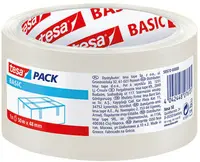 Bandă de ambalare Tesa Basic - Transparent, 48 mm х 50 m