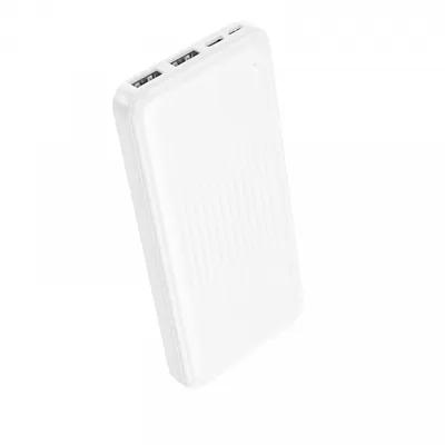 Baterie Externa Borofone BJ78 Clever, 10000mAh, 10W, 2 x USB-A, Alba