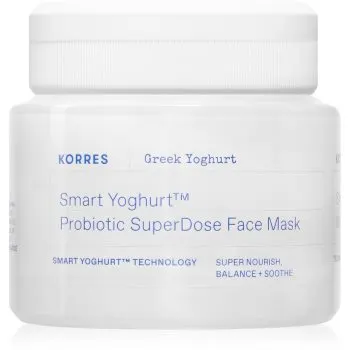 Korres Smart Yoghurt™ Probiotic SuperDose Face Mask mască hidratantă răcoritoare cu probiotice
