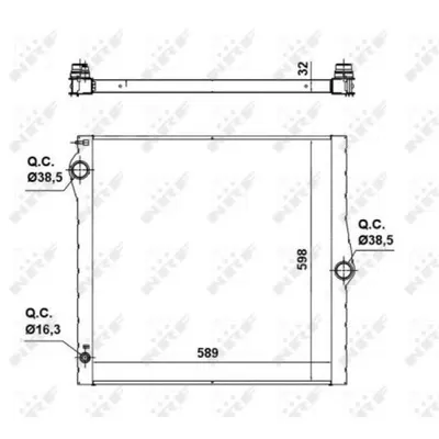 Radiator, racire motor NRF 50139