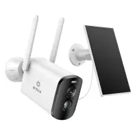 Camera performanta de supraveghere video ANNKE I81BL, de exterior, WiFi 4MP, Super HD, panou solar si baterie, comunicare audio bidirectionala, vedere nocturna IR, rezistenta la intemperii