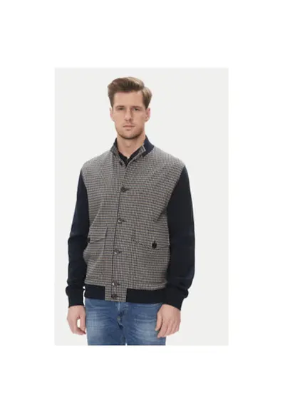 Bluza barbati 8750 75173C - Bumbac/Poliester - Bleumarin - Bleumarin