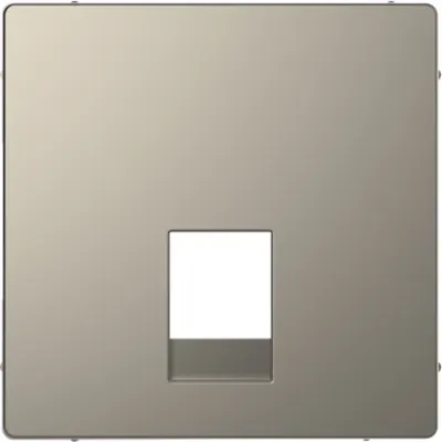 Placa de acoperire, Merten System M, pentru priza telefonica, RJ11/RJ12, nichel