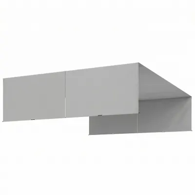 Outsunny 2 Bucăți Husă de Schimb pentru Pergolă, Protecție UV, Ușor de Montat, pentru Pergolă 3x3 m, Gri | Aosom Romania
