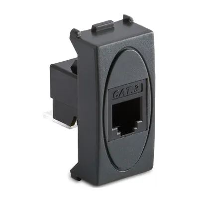 Priza RJ12, 6/6 contacte, gri