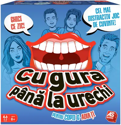 Joc de societate AS Games - Cu gura pana la urechi, 8+