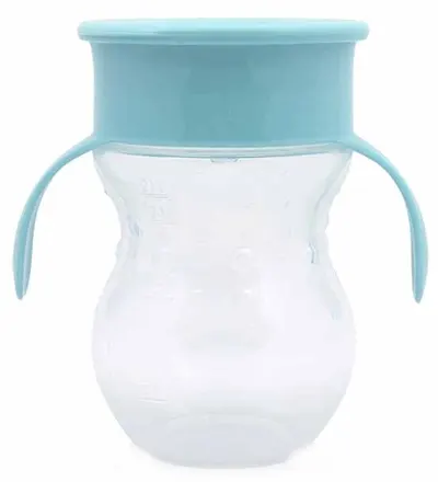 Cană antivărsare Lorelli - 360°, 270 ml, albastră
