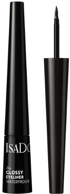 IsaDora Eyeliner rezistent la apă Glossy, 40 Chrome Black, 2.5 ml