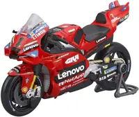 Motocicletă metalică Maisto - Ducati Desmosedici GP24, #1 F. Bagnaia, 1:18, roșu