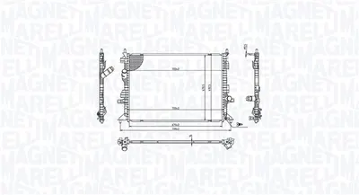 Radiator racire motor potrivit FORD FOCUS IV 1.0 1.5D 01.18