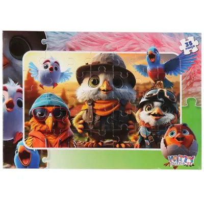 Puzzle Witty Puzzlezz, Pasari calatoare, 35 piese
