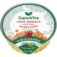 Pasta Vegetala Tartinabila din Linte Rosie cu Ardei si Ceapa 100g