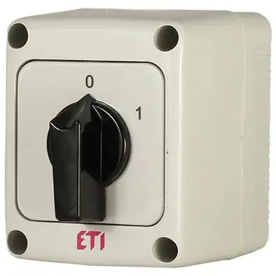 Comutator general 0-1 ON-OFF,ETI 004773160, 25A, 2P, IP65, CS 25 91 PN