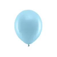 Baloane latex curcubeu pastel bleu 30 cm 100 buc