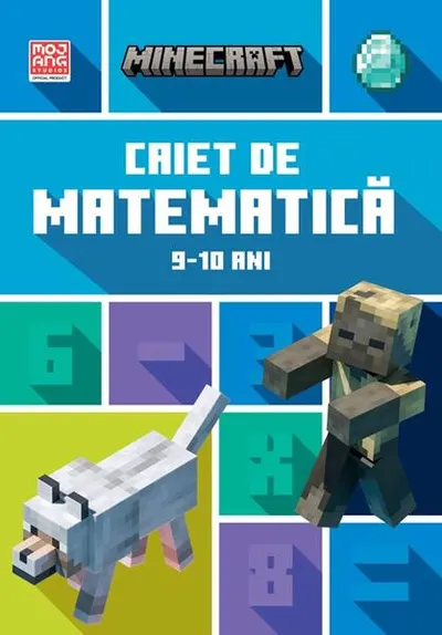 Minecraft - Caiet de matematică 9-10 ani - Paperback - Brad Thompson, Dan Lipscombe