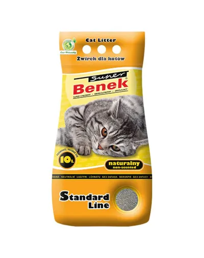 Benek Super Natural Asternut bentonita pentru litiera 10 L, natural