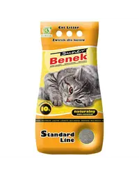 Benek Super Natural Asternut bentonita pentru litiera 10 L, natural