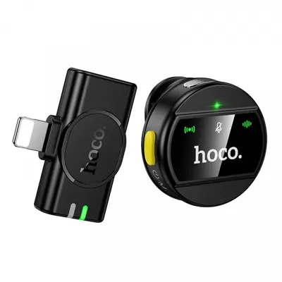 Lavaliera HOCO L21, Lightning, Neagra