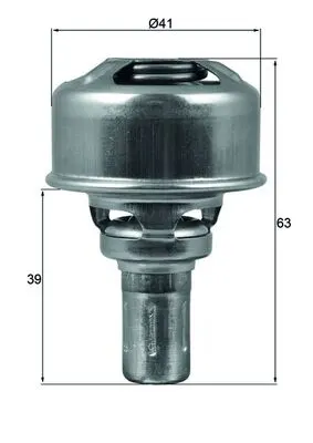 Termostat lichid racire (86 C) potrivit DACIA 1210, 1307, 1309, NOVA; RENAULT 11, 16, 17, 19 II CHAMADE, 9, CLIO I, RAPID MINIVAN, RODEO 5 1.0-1.6 09.65-03.03