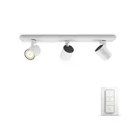 Spot LED triplu aplicat Philips HUE Runner Alb intrerupator dimabil inclus
