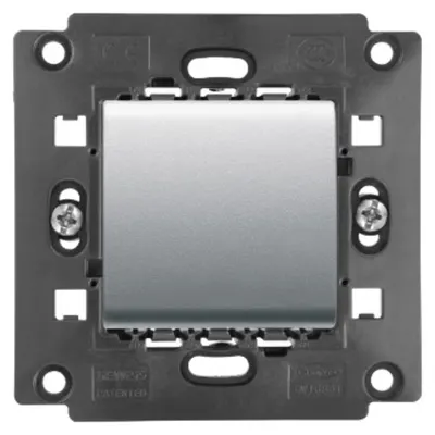 Intrerupator cap scara 250V ac - 16 AX - Standard englez - 1 modul - TITANIUM - CProiector HORUS