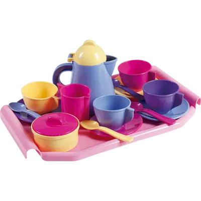 Set mic dejun cu tava, de jucarie, 18 piese, ANDRONI GIOCATTOLI
