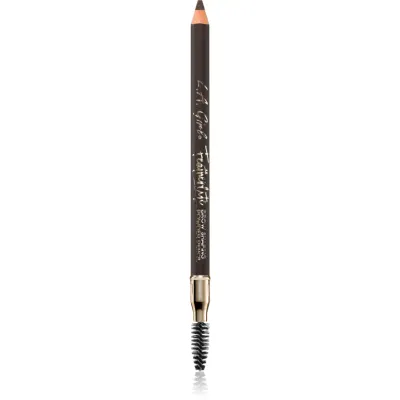 L.A. Girl Cosmetics Featherlite creion de sprancene de lunga durata cu pensula culoare Dark Brown 1.1 g