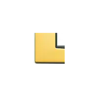 Placa ornament 2 module centrale Vimar(Eikon) Galv.polished gold
