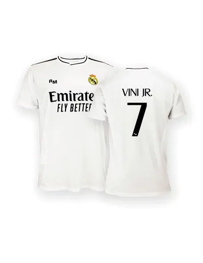 Tricou premium pentru fani acasă Real Madrid 2024-25, replică - Vini Jr. - 7- XL