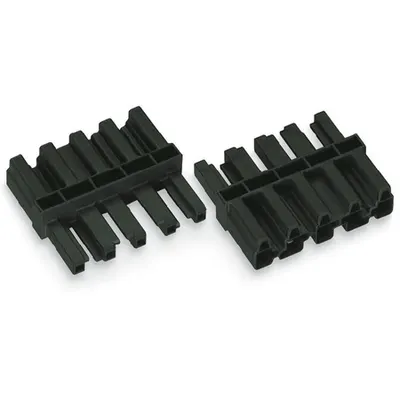 Intermediate coupler; 5-pole; Cod. A; for sockets and plugs; black