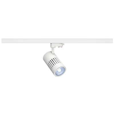 Iluminat decorativ pe sina, Melodii STRUCTEC, pata alba pentru 3 circuite de inalta tensiune, 30W, LED-uri, 4000K, 36 °, alb, inclusiv. adaptor 3 circuite
