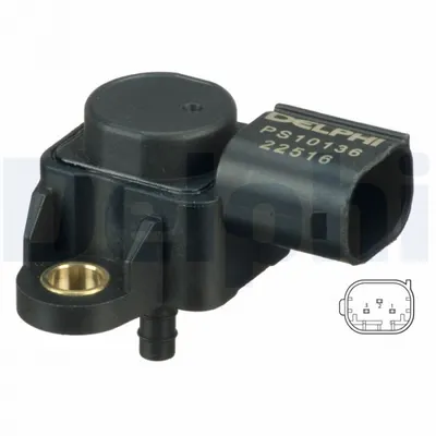 Senzor presiune galerie admisie (3 pin) potrivit MERCEDES A (W168), A (W169), B SPORTS TOURER (W245), B SPORTS TOURER (W246, W242), C (C204), C (CL203) 0.8D-6.2 01.95