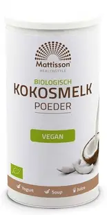 Organic Coconut Milk Powder, 200 g, Mattisson Healthstyle